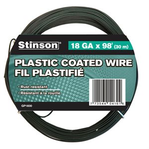 PVC Coated Steel Tie Wire 18ga x 30m Green