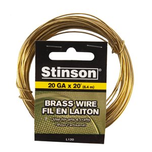 Brass Tie Wire 20ga x 6.4m