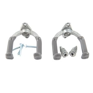 Wall Mount U-Shaped Utility Hooks 2Pk