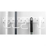 Wall Mount Adjustable Storage Rack 16in White