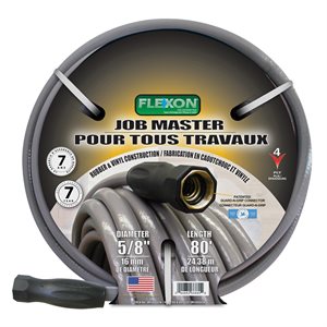 Water Hose Jobmaster Construction Rubber 5 / 8in x 80ft