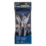 4PC Pliers 6in Set (Diagonal / Linesman / Long Nose / Slip Joint)