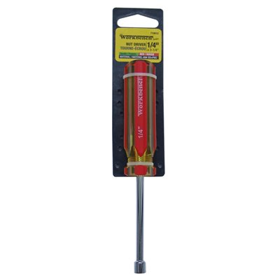 Nut Driver ¼in x 3-¼in Red handle 1per