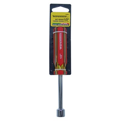 Nut Driver ½in x 3-¼in Red handle 1per