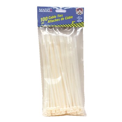 50PK Cable Ties 13-1 / 2in White