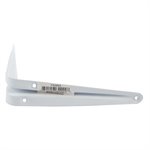 Steel Shelf Bracket 5in x 6in White