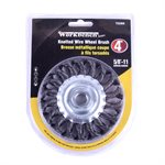 Knotted Wire Wheel Brush 4in Shank 5 / 8in