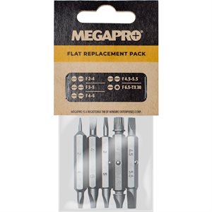 Replacement 5 x Double Ended Flat Bits