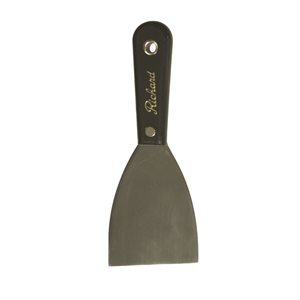 Putty Knife 1 ¼in Stiff Carbon Steel Black Handle