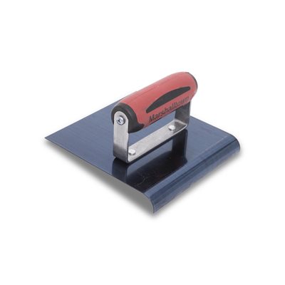 Blue Steel Hand Edger Straight 6 x 6in (3 / 8in radius; 1 / 2in lip)