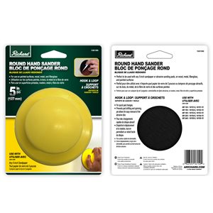 5 In. Round Rubber Sanding Block (Carded)