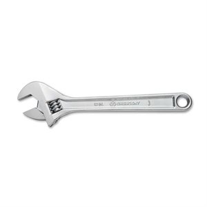 Adjustable Wrench 12in Chrome Carded
