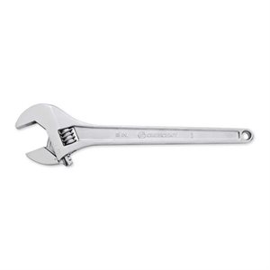 Adjustable Wrench 15in Chrome Carded