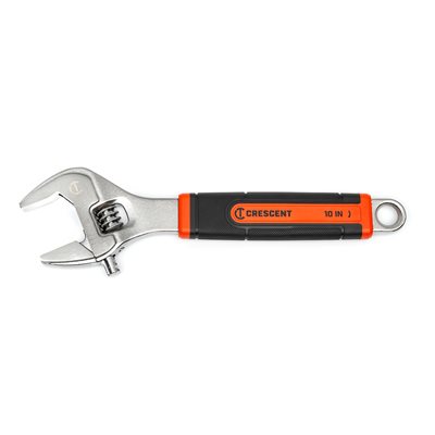 Adj Wrench 10in Chrome Cush Grip Carded