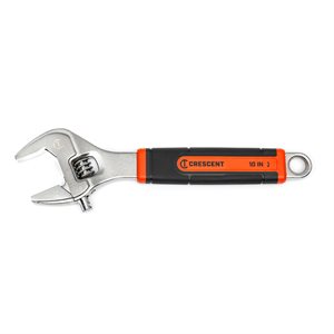 Adj Wrench 10in Chrome Cush Grip Carded