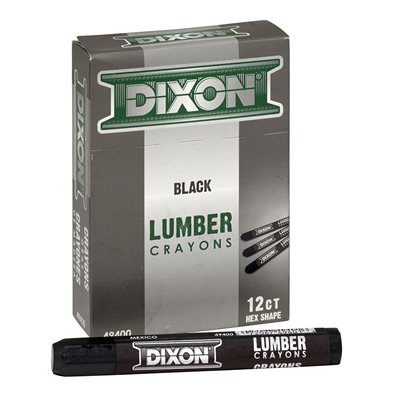 Lumber Crayon Noir #494 12PC