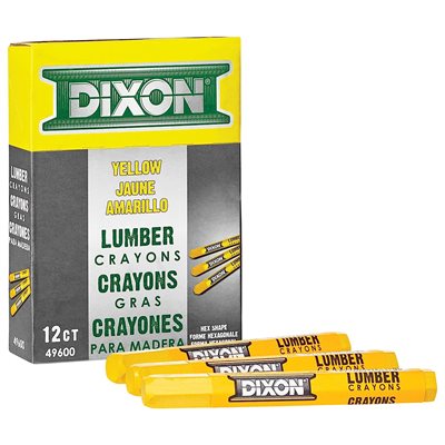 Lumber Crayon Jaune #496 12PC