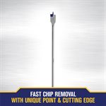 Speedbor® Extra Long Spade Bit 1in x 16in