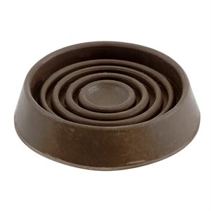 Round Cup Brown Rubber 1½in 4 / Cd