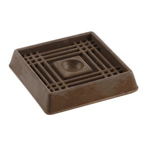 Square Cup Brown Rubber 2in 4 / Card