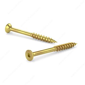 Screw Deck Yellow Plated N°10 x 3in 2000per
