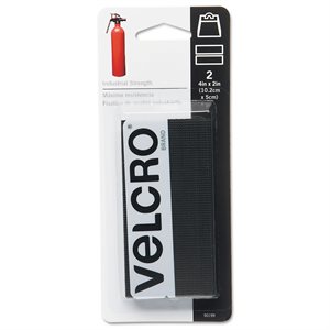 Velcro® industrial Strength Strips 2in x 4in Black 2PC