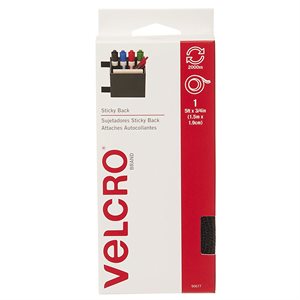 Velcro® Sticky Back Tape ¾in x 5ft Black