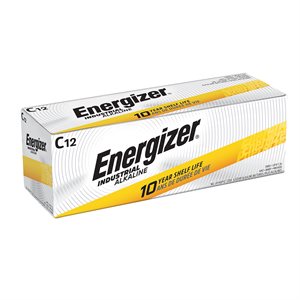 1PK Energizer Industrial Alkaline C Battery