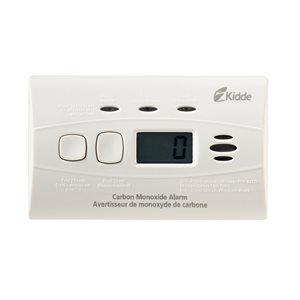Carbon Monoxide Alarm w / Digital Display & 10 Year Battery