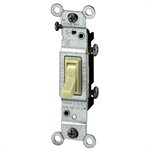 Toggle Framed Single-Pole AC Quiet Switch Ivory