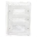 Decora Duplex GFCI Wall Plate 3-Gang White