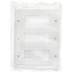 Decora Duplex GFCI Wall Plate 3-Gang White