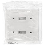 Toggle Switch Wall plate 2-Gang White