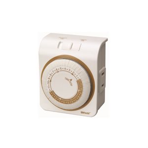 Indoor 24-Hour Plug-in Timer with Outlet