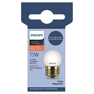Bulb S11 Incandescent Appliance & Signs 7.5W White