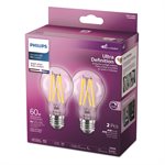 2PQ Ultra Definition Ampoules DEL Claires A19 60W E26 Blanc Brillant Gradable