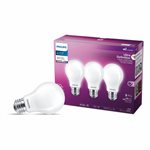 3PQ Ampoule DEL Givrée Ultra Définition A19 E26 8W=60W 800lm Blanc Brillant