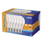 6PK Bulb A19 LED Dimmable E26 Base 10W Daylight