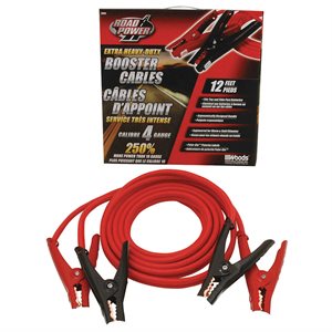 Booster Cables Extra Heavy Duty 4Ga 12ft
