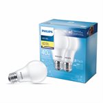 2PK LED Light Bulb 6w (40w) A19 Soft White