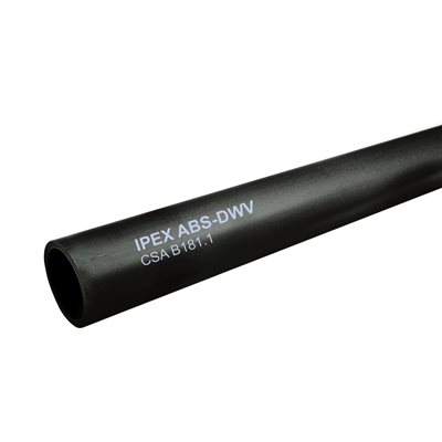 ABS Pipe (Solid) 3in x 12ft Black