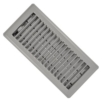 Floor Register Steel 4 X 10in Gray   84011470 1 B 