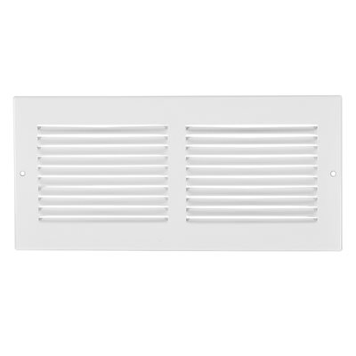 Rg0392 Retour Grille D'air 12 x 8 Blanc