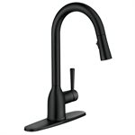 Adler™ Matte Black Kitchen Faucet 1Hdle High Arc Pulldown