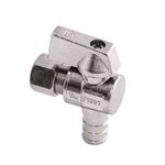 Pex Chromed Angle Stop ½Barb X 3 / 8Comp