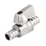 Pex Mini Ball Valve Brass ½in Barb Straight