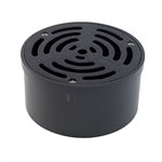 ABS Utility Floor Drain Black Grid 3in