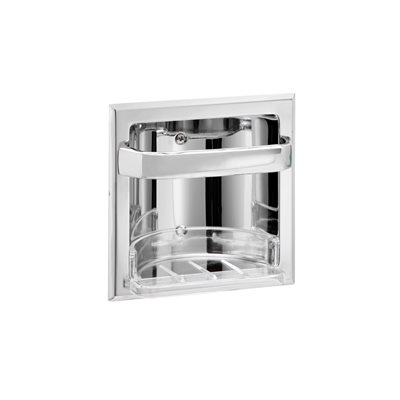 02-D102 Soap Holder W / Grab Recessed