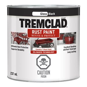 Rust Paint Oil Based 237ml Gloss Black
