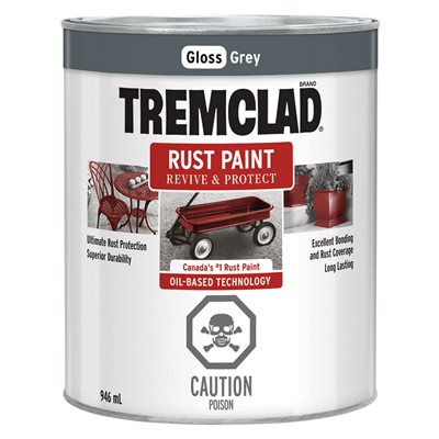 Rust Paint Oil Based 946ml Grey